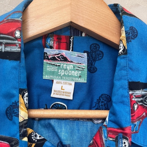 Vintage Reyn Spooner Ford Cars Centennial Buttondown Short Sleeve Shirt Size L - Picture 3 of 5